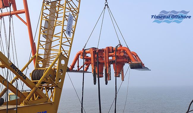 冀東油田（tián）NP1-1D及其轄區節能低碳示範區建設工程 海底管線後挖溝施（shī）工項目順利完工